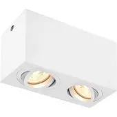 SLV Triledo Double plafonnier à 2 lampes blanc GU10