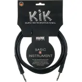 Klotz KIK INSTRUMENT CABLE NOIR 2M JACK 2P - JACK 2P METAL