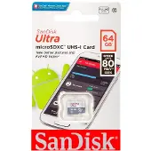 SanDisk Ultra Android Microsdxc 64Gb 100Mb/S Class 10 Uhs-I Memory Card (Sdsqunr-064G-Gn3Mn)