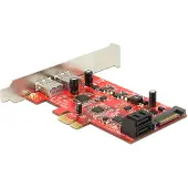 DeLOCK PCI-E x1: 2x USB 3.0 + 2x SATA 6Gb/s -