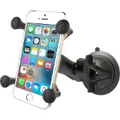 Ram Mounts Support de téléphone X-Grip avec base à ventouse à verrouillage par rotation