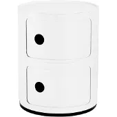 Kartell Componibili Meuble de Rangement Recyclé 2 Doors | White