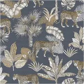 Dutch Wallcoverings Papier peint Léopard Noir et beige