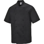 Portwest Veste de cuisine Kent Noir L