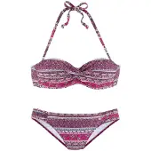 s.Oliver Bikini beige / pétrole / framboise / rose clair / blanc perle
