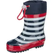 Playshoes Bottes en caoutchouc 'Maritim' bleu foncé / rouge / blanc