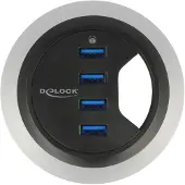 DeLOCK In-Desk USB-A Hub 4x USB-A Port, 5 Gbps