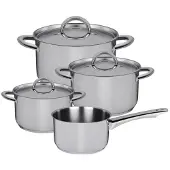 Sola Ensemble de casseroles - en inox - Blizz - ø 16/18/20 cm - 4 pièces