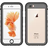 Redpepper Coque imperméable Dot Plus Apple iPhone SE (2022 / 2020) / 8 / 7 / 6(s) - Noir