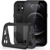 Redpepper Coque imperméable Dot Plus Apple iPhone 12 (Pro) - Noir