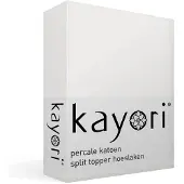 Kayori Drap-Housse Surmatelas Split Kayori Shizu Offwhite (Percale)-200 x 200 cm