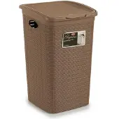 Stefanplast No Name 30051 Panier à linge 50L en plastique Gris 54,5 x 38 x 37 cm