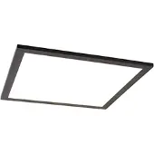 QAZQA Plafonnier moderne noir avec LED intégré 40 cm - Liv