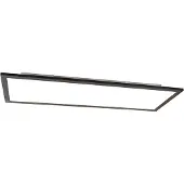QAZQA Plafonnier moderne noir avec LED intégré 80 cm - Liv