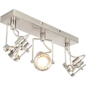 QAZQA Spot industriel en acier 3 lumières orientable et inclinable - Suplux