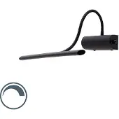 QAZQA Applique murale design noire 32 cm avec LED et variateur - Tableau