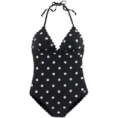 LASCANA Maillot de bain noir / blanc