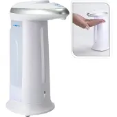 Excellent houseware Distributeur de savon automatique en PP avec capteur - Blanc