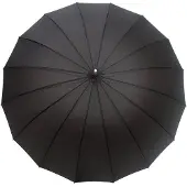 Smati Parapluie long noir automatique - Gentleman 16 baleines fibre de verre Susino Regenschirm, 92