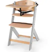 Kinderkraft Enock Chaise pour enfant Chaise pour enfant évolutive Gris Naturel Bois