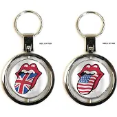 The Rolling Stones UK & US Tongues Schlüsselanhänger, Multicolore