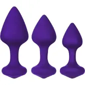 Feelztoys Bibi - Ensemble de plugs anaux violet (3 pièces)