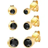 Elli Parure de bijoux or / noir