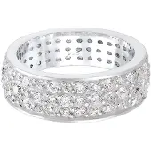 Elli PREMIUM Bague 'Bandring' argent