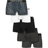 Urban Classics Boxers bleu cobalt / jaune clair / anthracite / noir / blanc