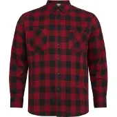 Urban Classics Chemise bourgogne / noir