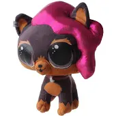 Spin Master Play by Play L.O.L Pets mascotte RUFF ROCKER peluche 23cm marron