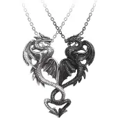 Alchemy Gothic Collier Gothic de - Draconic Tryst - pour Unisexe - noir/argent - Taille Standard