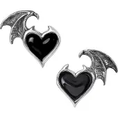 Alchemy Gothic Set de clous d'oreilles Gothic de - BlackSoul - pour Femme - couleur argent - Taille Standard