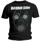 Green Day T-Shirt Gas Mask Homme Noir - Taille L