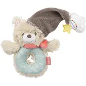 Fehn Hochet bébé avec anneau Bruno Bear, +0 mois,