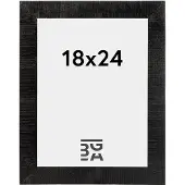 Walther design Cadre photo en bois Home noir 18x24 cm (13 x 18 cm)