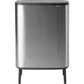 Brabantia Bo Touch Bin Hi Poubelle 2 x 30 Litres Matt Steel Anti-Traces de Doigts