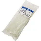 Logilink Set de 100 colliers de serrage, longueur : 150 mm, épaisseur : 2,5 mm (Serre-câbles en plastique, 150 mm, 100 pcs)