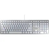 Cherry KC 6000 SLIM POUR MAC, argent, layout nordique