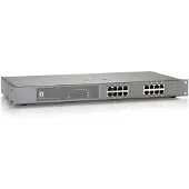 Level One Switch réseau - 100/1000 Mb/s - 16 ports - PoE -