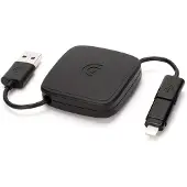 Griffin C?ble r?tractable 2-en-1 Noir
