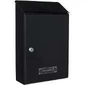 Rottner Boîte aux lettres Pisa anthracite - acier, butée de porte latérale, clapet biseauté