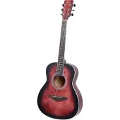 Fazley W55-COL-R-3/4 ColourTune guitare folk rouge