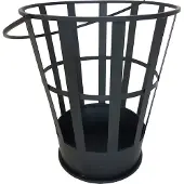 Esschert Design Seau à feu Noir Acier