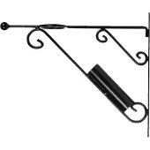 Esschert Design Support de mât de drapeau 2 en 1