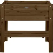 Esschert Design Bac surélevé avec étagère 80 cm de large 63 litres - Bois