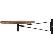 J-Line Table Murale Pivotante Bois Métal 55 cm