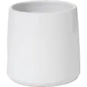 J-Line Cachepot rond ceramique blanc medium