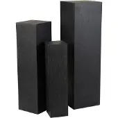 Jline Colonne rectangulaire argile noir large