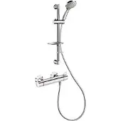 Delabie Système de douche avec thermostat de douche Securitouch, modèle H9741, avec fonction STOP/CHECK